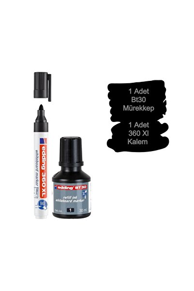 Edding Bt30 Tahta Kalemi Mürekkebi+360Xl Doldurulabilir Tahta Kalemi