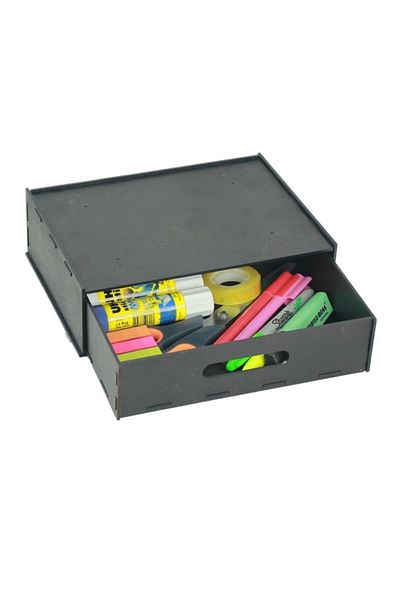 StarLightning Μαύρο κρυφό συρτάρι Organizer - Δοχείο αποθήκευσης κάτω από το τραπέζι Μοντέλο 1