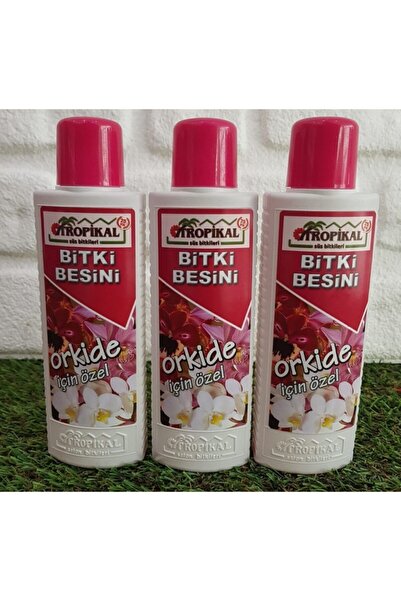 TROPİKAL Orkide Besini 3 Adet 225 Ml Bitki Besini Sıvı Bitki Besini Gübre Ork...