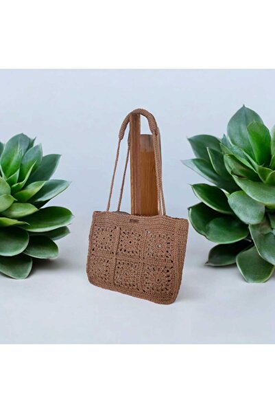 paketlemetezgahı El Örgüsü Tığ İşi Özel Örgü Kadın Çantası