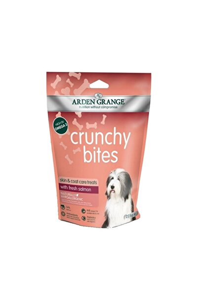 Arden Grange Hypoallergenic Crunchy Bites Dog Treats with Fresh Salmon, 225g