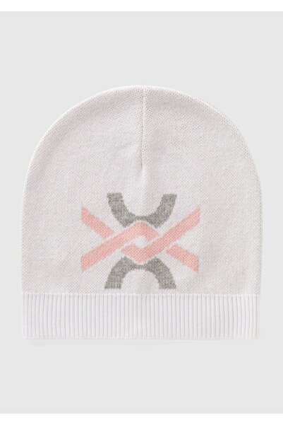 United Colors of Benetton Кремава барета с лого Benetton за момче