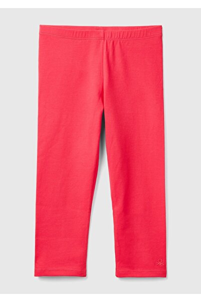 United Colors of Benetton Момичешки панталони с фуксия лого