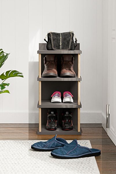 interGO Çok Amaçlı 4 Raflı Ayakkabılık, Banyo, Mutfak Düzenleyici Organizer