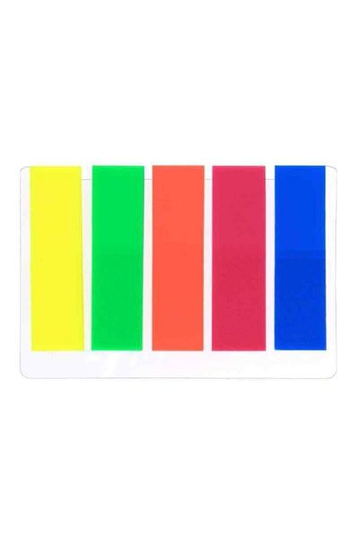 ALFA DEFTER Fluorescent Colored Bookmark - Adhesive Post It Index