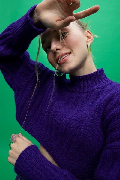 DeFacto Pulover oversize cu jumătate de gât - Z2651az22wn