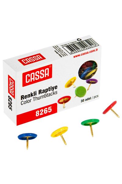 Cassa Colorful Pvc Coated Fastener 30 Pieces (12 Packs) 8265