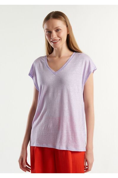 United Colors of Benetton Purple Logo Detailed Men's Bermuda Shorts - 100% Co...