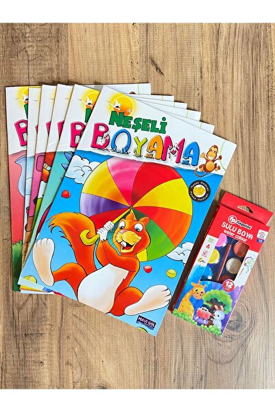 FixPoint 12 Li Sulu + Boya Neşeli Boyama Seti