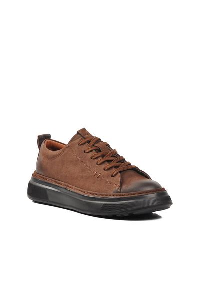 AYAKMOD 396149 Ανδρικά παπούτσια casual - καφέ Nubuck γνήσιο δέρμα