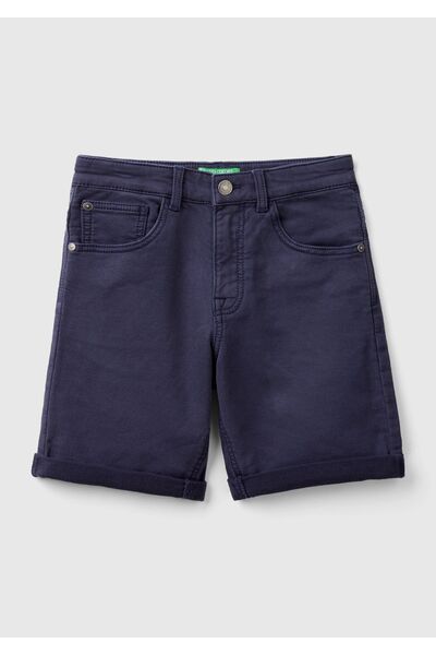United Colors of Benetton شورت برمودا أزرق كحلي - للأولاد