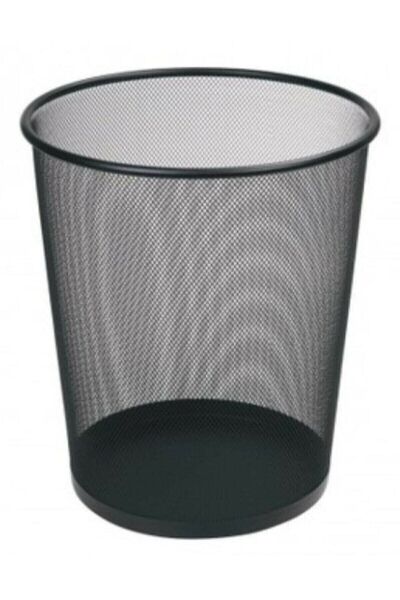 DRT Black Metal Mesh Trash Can
