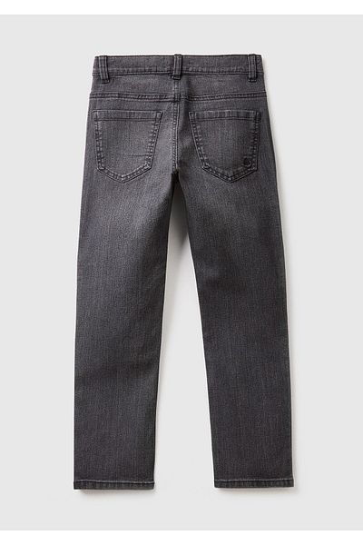 United Colors of Benetton Black Slim Fit Denim Trousers for Boy - 5 Pockets