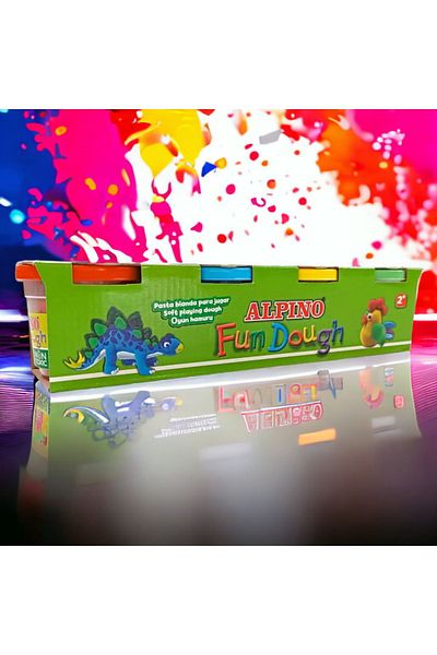 Alpıno Alpino Fun Dough 400 gr 4-Pack Play Dough 4x100 gr