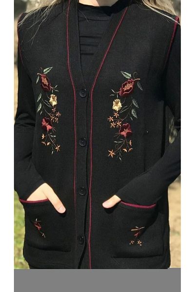 Zeynep Örme Zeynep Flower Patterned Vest