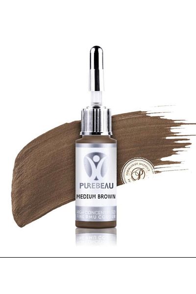 Purebeau طلاء مكياج دائم بني متوسط براون (MEDIUM BROWN)
