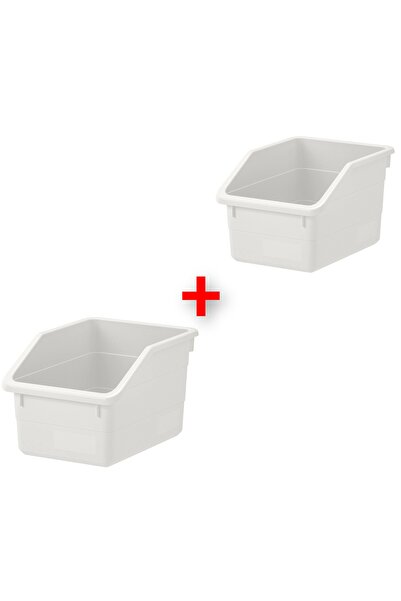 IKEA 2 Adet Açık Saklama Kutusu 19x26x15 Cm İkea 2'li Set Düzenleyici Kutu Pl...
