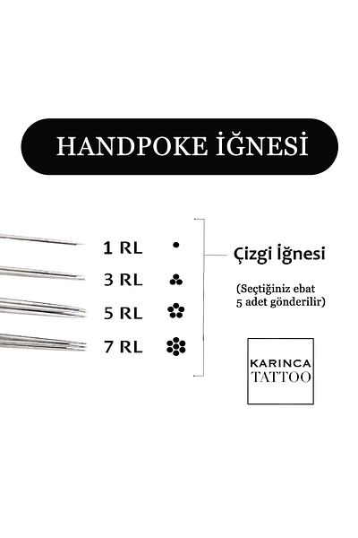 Karınca Tattoo 5 Pieces Handpoke Tattoo Stick Needle - Ant (Tattoo) Tattoo
