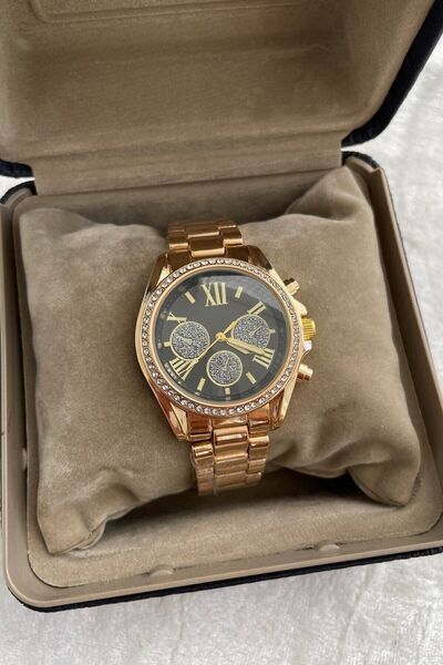 Leerybee Gold Premium Çelik Kadın Kol Saati