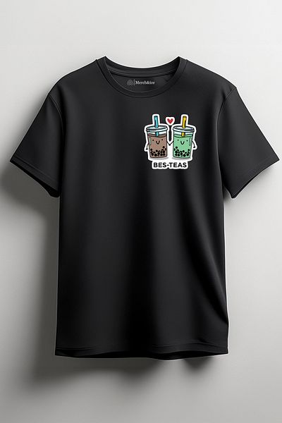SM Satranç Medya Μπλουζάκι Unisex BesTeas - Μπροστινό τυπωμένο σχέδιο