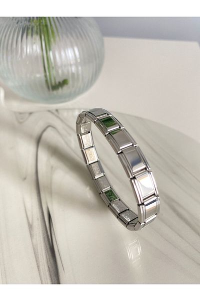 NOVARİKA Women's Italian Charm High Quality Anti-Tarnish Steel Bracelet