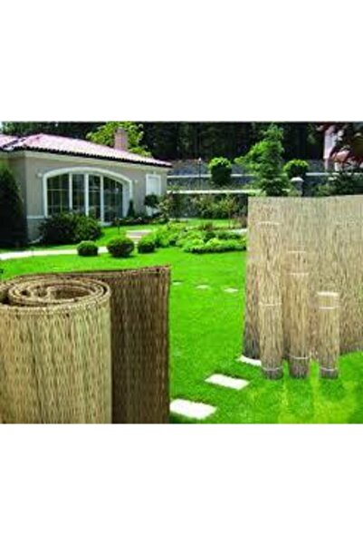 Fatihavm38 Balkon Çiti Yükseklik 2 Metre Uzunluğu 5 Metre Bambu Çit Hasır Kam...