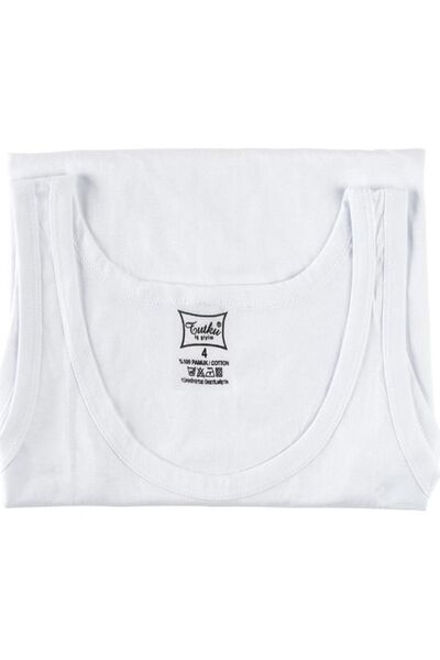 Tutku Erkek Çocuk Beyaz Ribana Atlet