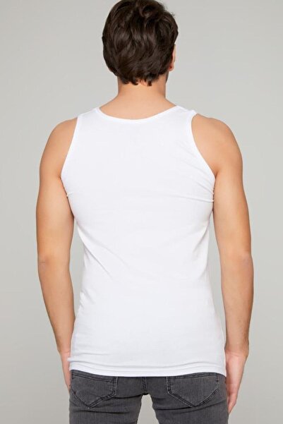 Tutku Чоловічі білі трикотажні майки, упаковка по 9 штук, 100% бавовна