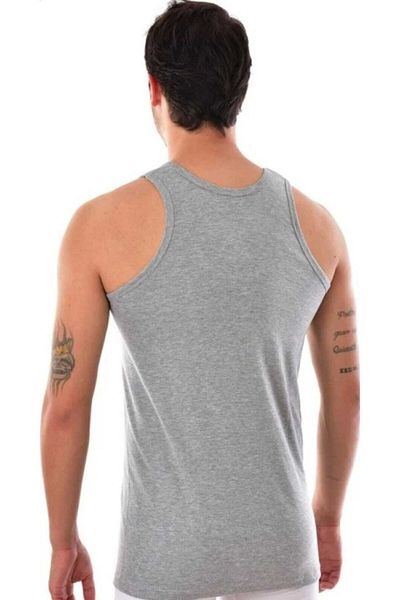 Tutku ? Men's Gray Athlete Rambo Cotton Undershirt 6 Pack 0118