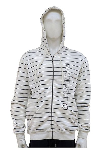 Campione 1099012   Men's White Hooded Sweatshirt