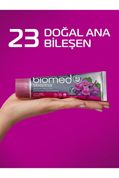 Biomed Sensitive Diş Macunu Silver Diş Fırçası ( Doğal Bitkisel Vegan Florürsüz )