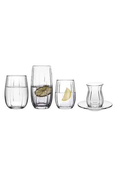 Paşabahçe 30 Piece Linka Glass Water Glass - Tea Soft Drink Glass Set Set