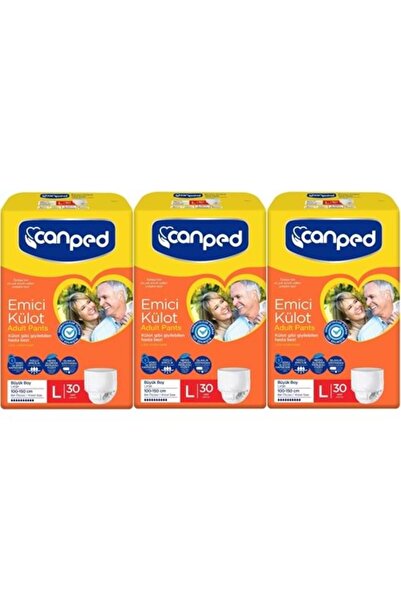 Canped STD Canped Emici Külot Hasta Bezi Dev Eko Pk 90 Adet Büyük (3PK*30) ( ...