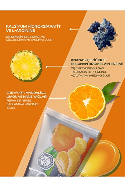 Biomed Citrus Fresh Diş Macunu Ağız Kokusu Etkili Narenciye Doğal Bitkisel Florürsüz Vejeteryan 3 Adet
