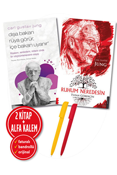 Destek Yayınları Carl Gustav Jung 2 kitap - Dışa Bakan Rüya Görür + Ruhum Ner...
