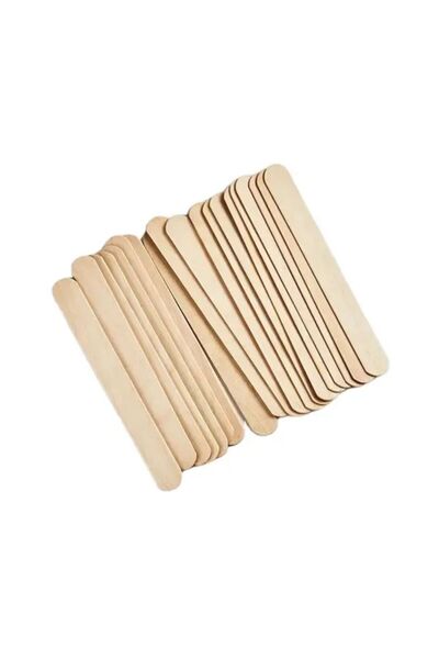 monalisatoka Ahşap Dil Çubuğu- Ağda Spatulası 5'li