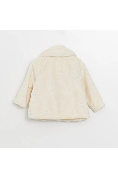 LC Waikiki LCW baby Pembe Uzun Kollu Kız Bebek Pelüş Mont