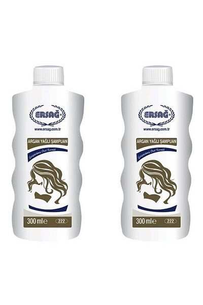 Ersağ 300 ml Argan Oil Shampoo - 2 Pieces