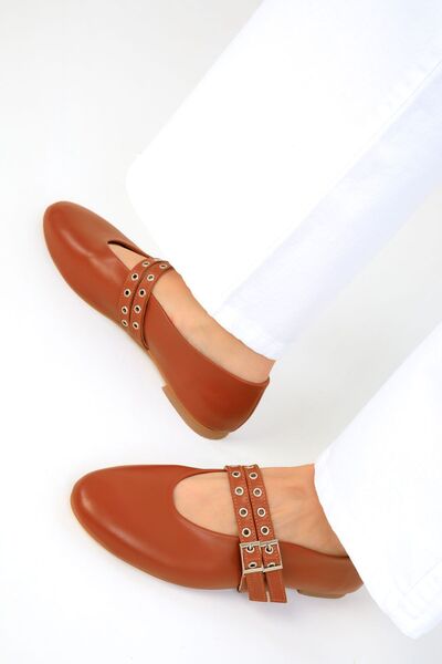SOHO Tan Women's Ballerinas - Model 19539