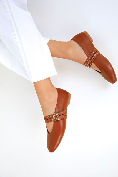 SOHO Tan Women's Ballerinas - Model 19539