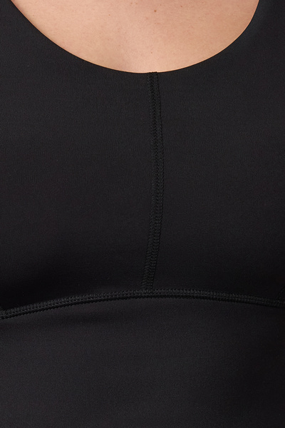 Trendyol Collection Υποστηριζόμενο/διαμορφωμένο Μαύρο Ματ Πλεκτό Αθλητικό Σουτιέν - Thmaw25ss00002