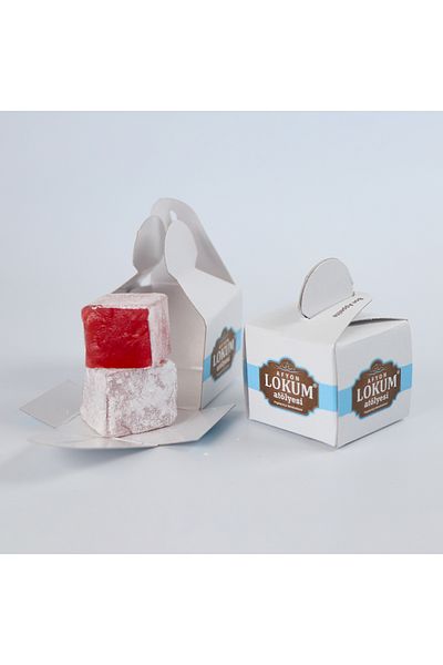 Lokum Atölyesi Rose Flavored Turkish Delight Bulk - 300g (10 Pieces in Single Box)