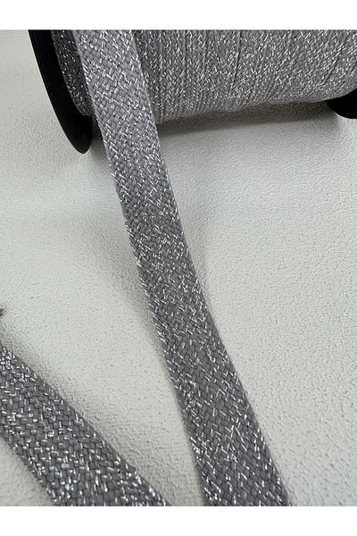paşateks since 1995 şekil 5 Meters Silver Colored 2 Cm Glitter Strip