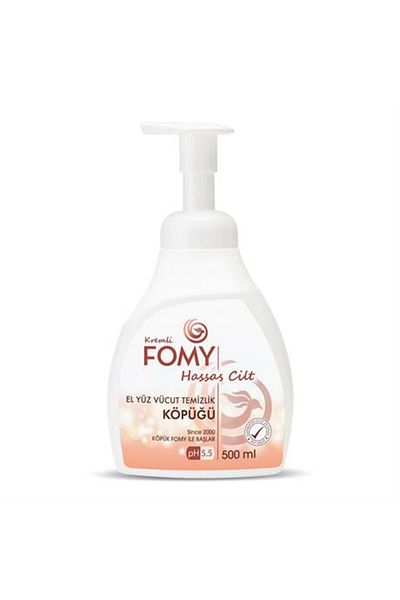 Fomy 500 Ml Creamy Foam Soap - Intensive Moisturizing and Purifying for Sensitive and Hard Skin