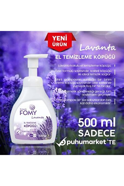 Fomy Lavanta Köpük Sabun El Yüz Vücut 500 ml