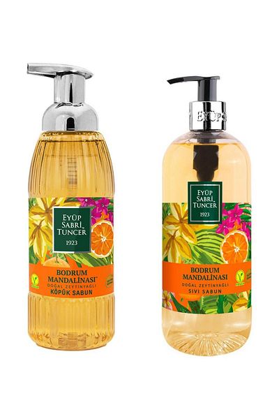 Eyüp Sabri Tuncer Bodrum Tangerine with Olive Oil - Foam and Liquid Soap 500 Ml