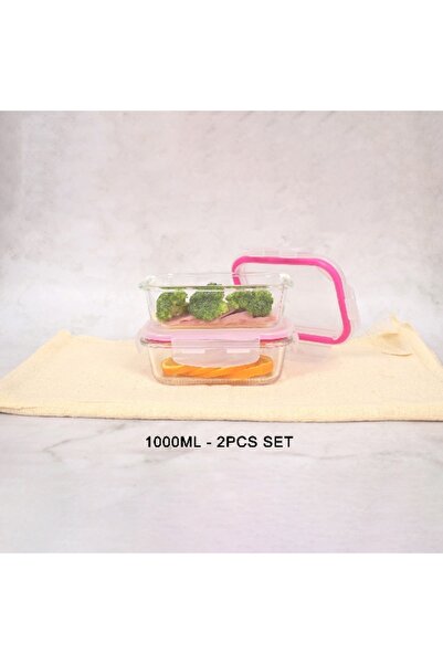 Home Box Amity 2-Piece Glass Storage Container Set