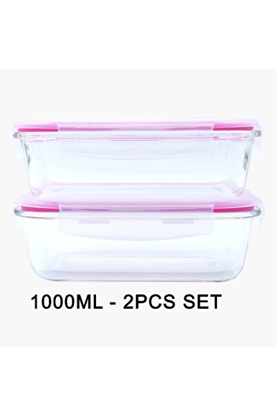 Home Box Amity 2-Piece Glass Storage Container Set