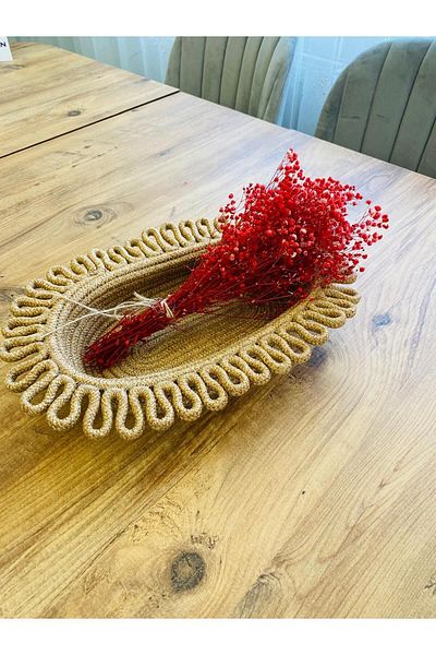 bestiva Wicker Jute Spalted Bread Basket - In-Cabinet Organizer, Storage Basket 30X20X12