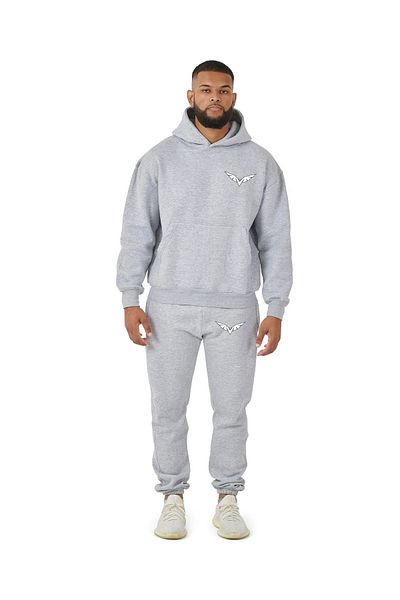 Apparelix Eagle Printed Men's Tracksuit Set - Oversize Hooded